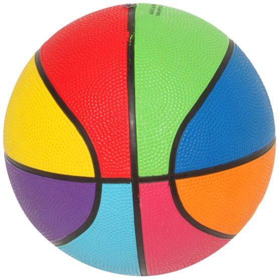 First-Play Mini Rainbow Basketball, Multi-Colour