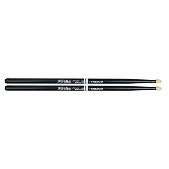 ProMark Drum Sticks - Mike Portnoy Drumsticks - Drum Sticks Set - 420X ActiveGrip - Hickory Drum Sticks - Black with Natural Tip - Consistent Weight and Pitch - 1 Pair