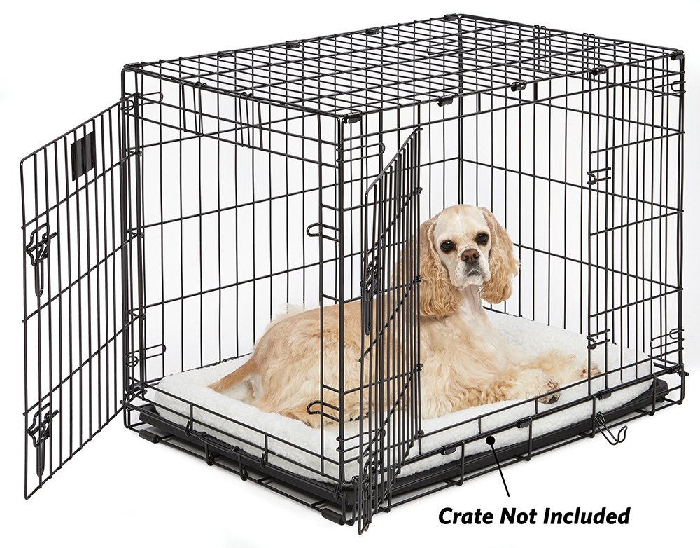 MidWest Homes for Pets QuietTime Dog Bed, White Fleece Bolster, Ultra-Soft and Machine Washable - Image 3