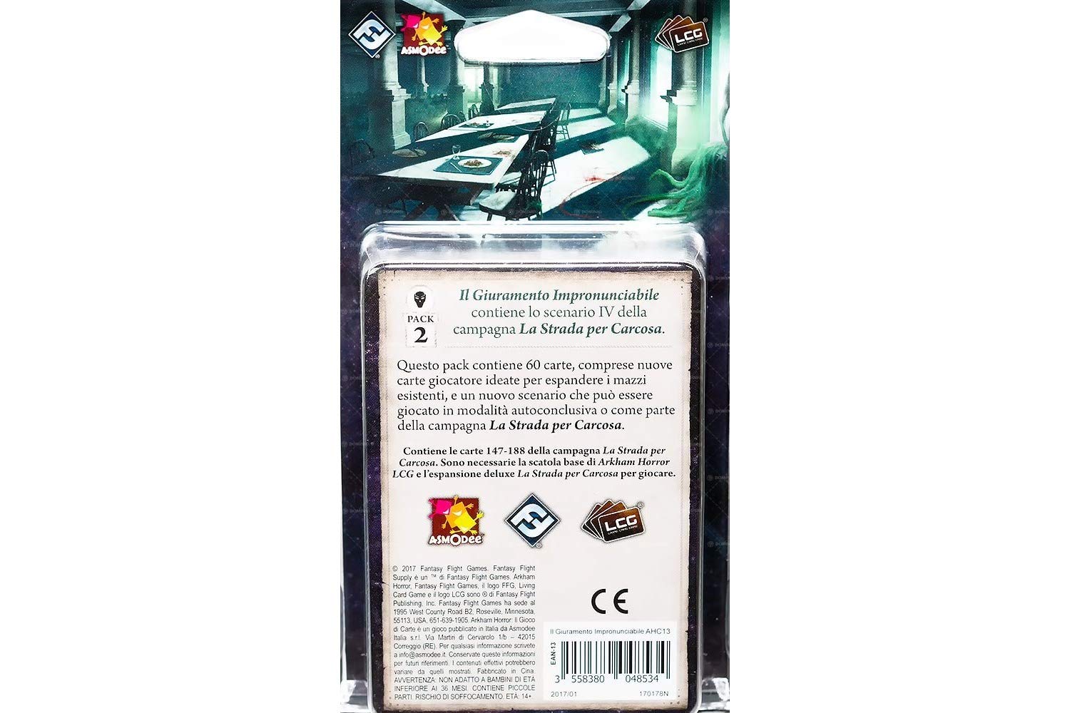 Asmodee - Arkham Horror The Card Game: The Impronunciable Oath - Card Game Expansion, Italian Edition, Multi-coloured - Image 2