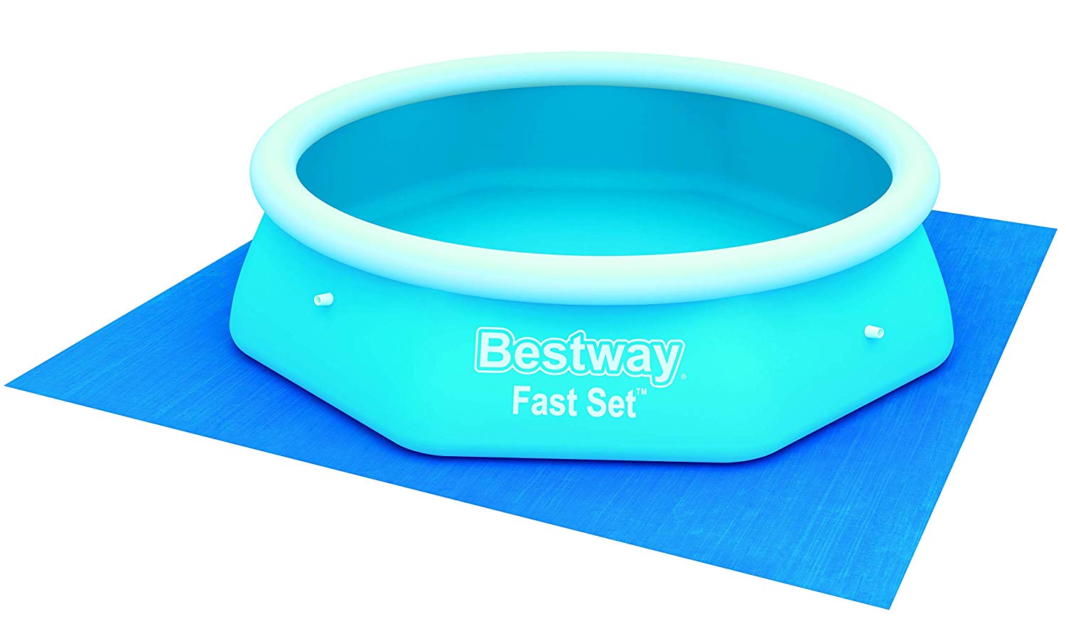 Bestway Ground Cloth Swimming Pool Floor Protector, 274 x 274 cm, Blue, 9 x 9 ft - Image 4