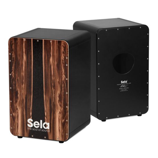 Sela SE 089 Casela Dark Nut Snare Cajon with Hard Splash Playing Surface/Pre-Assembled, Black - Image 3