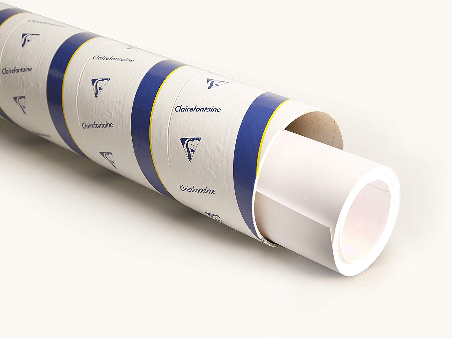 Clairefontaine, Ref 975166C, Paint'ON Multi-Technique White Paper Roll (Single Roll), 1.3m Width x 10m Length