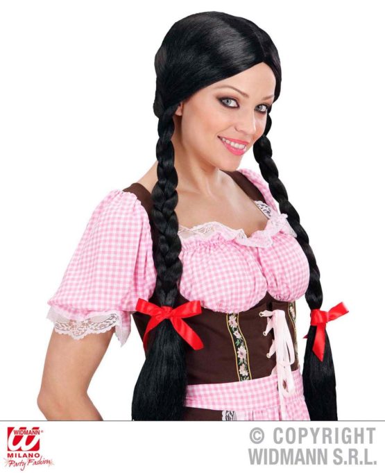 Gretel Long Plaits - Black Wig for Hair Accessory Fancy Dress - Image 2