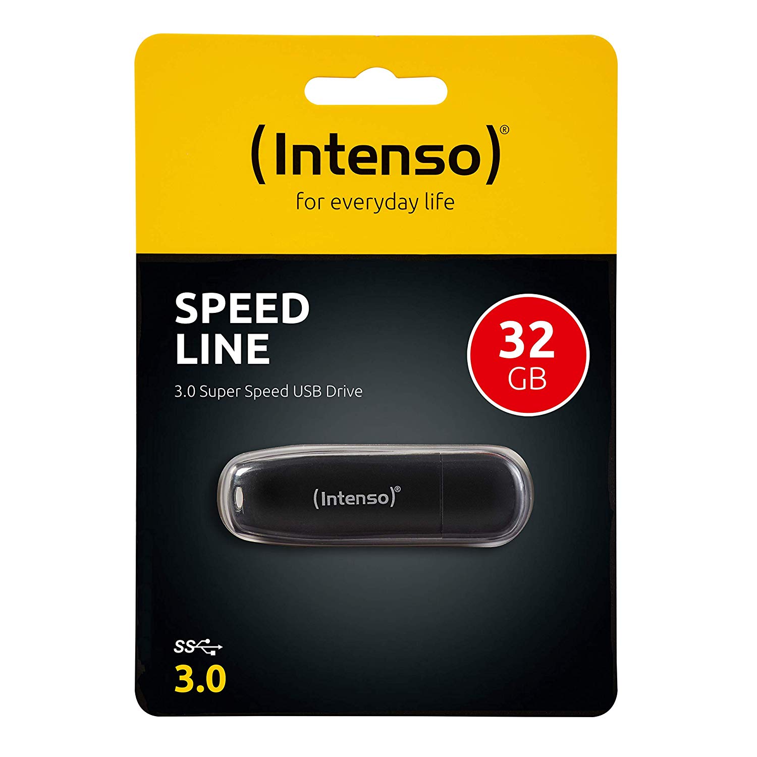 Intenso Speed Line - Flash Drive 32 GB - USB 3.2 Gen 1x1, Black - Image 3