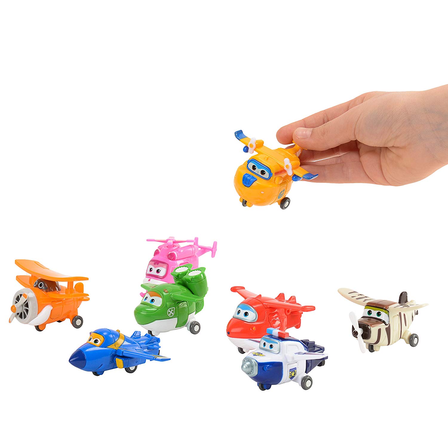 Super Wings Transform-A-Bots World Airport Crew, Multicolor, 2 inch - Image 4