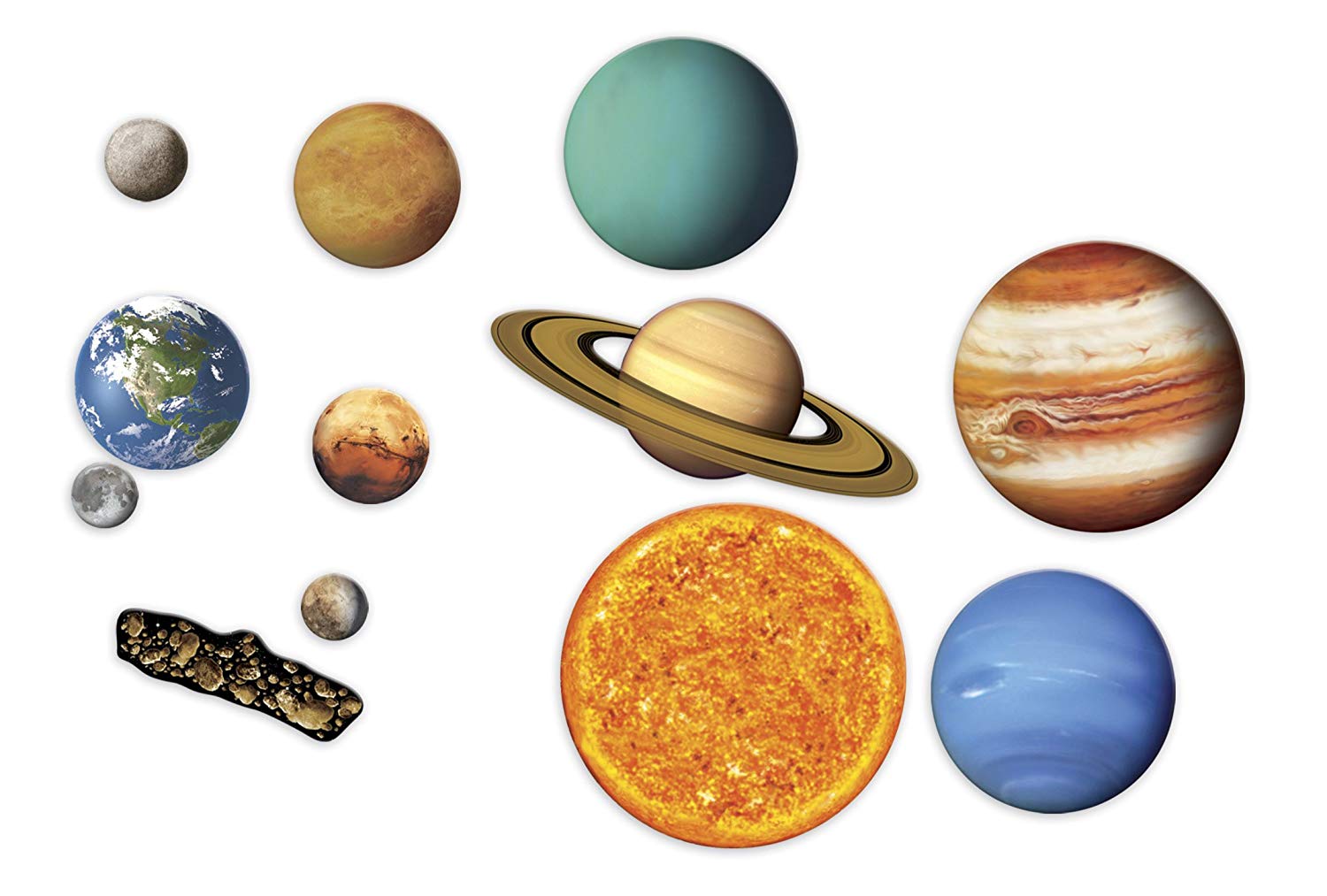 Learning Resources Giant Magnetic Solar System,25cm, Multicolored