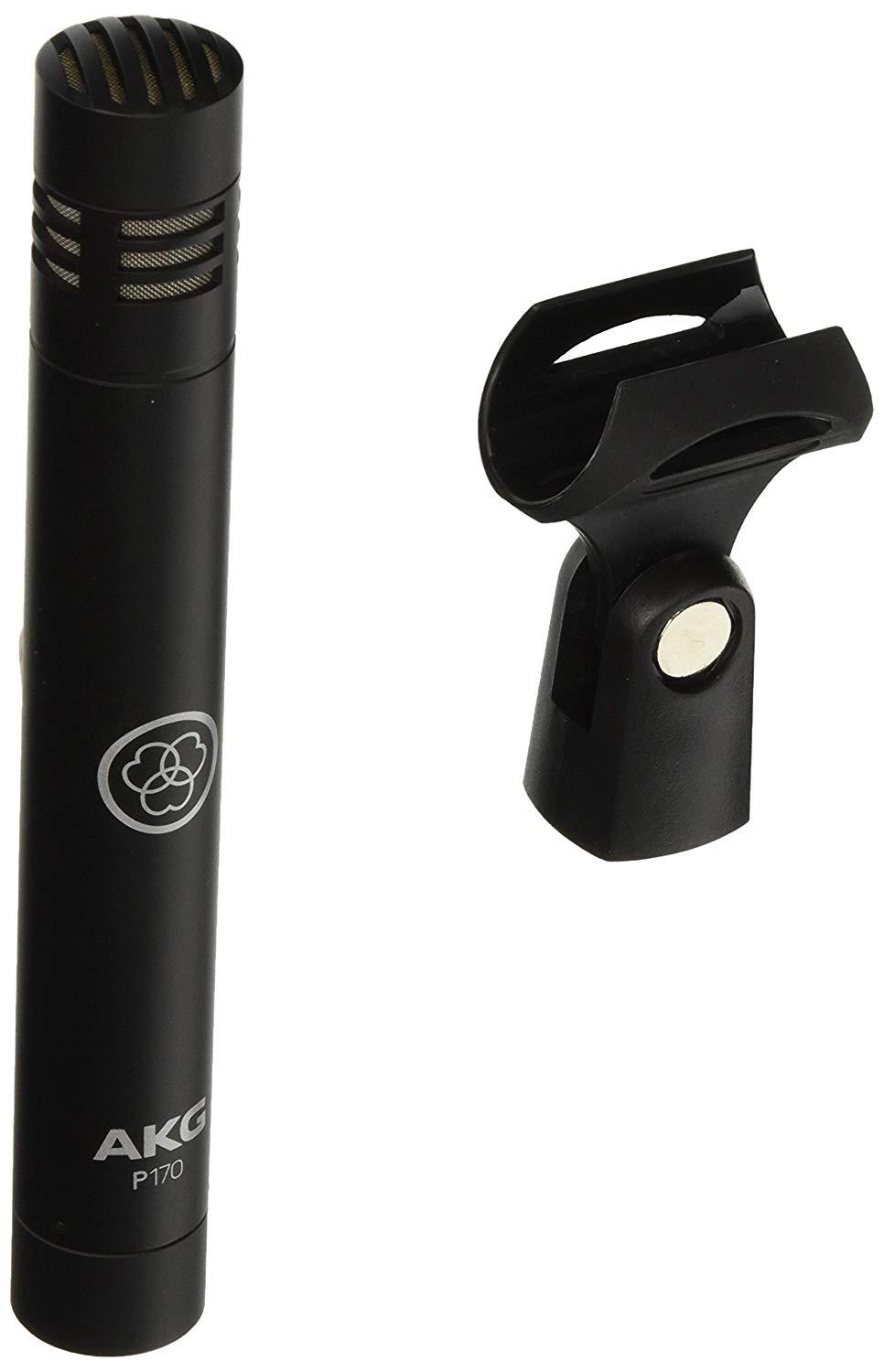 AKG Perception 170 Small Diaphragm Pencil Condenser Microphone, Silver, 7.40 x 3.50 x 11.30 inches