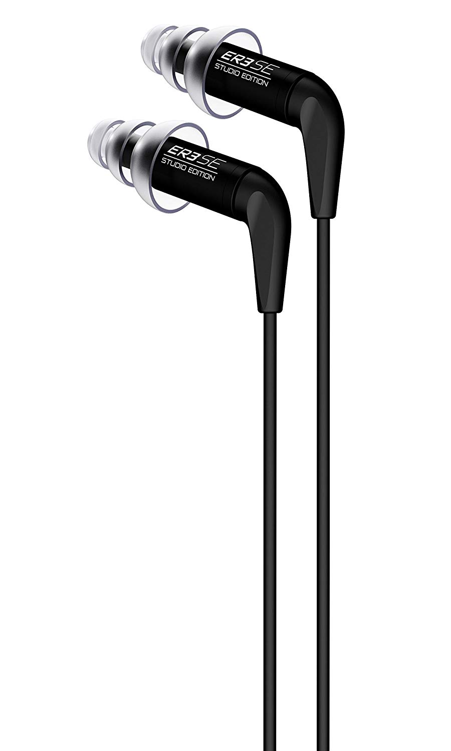 Etymotic ER3-SE Studio Edition In Ear Isolating Earphones with Detachable Cable, Black, Flat Response
