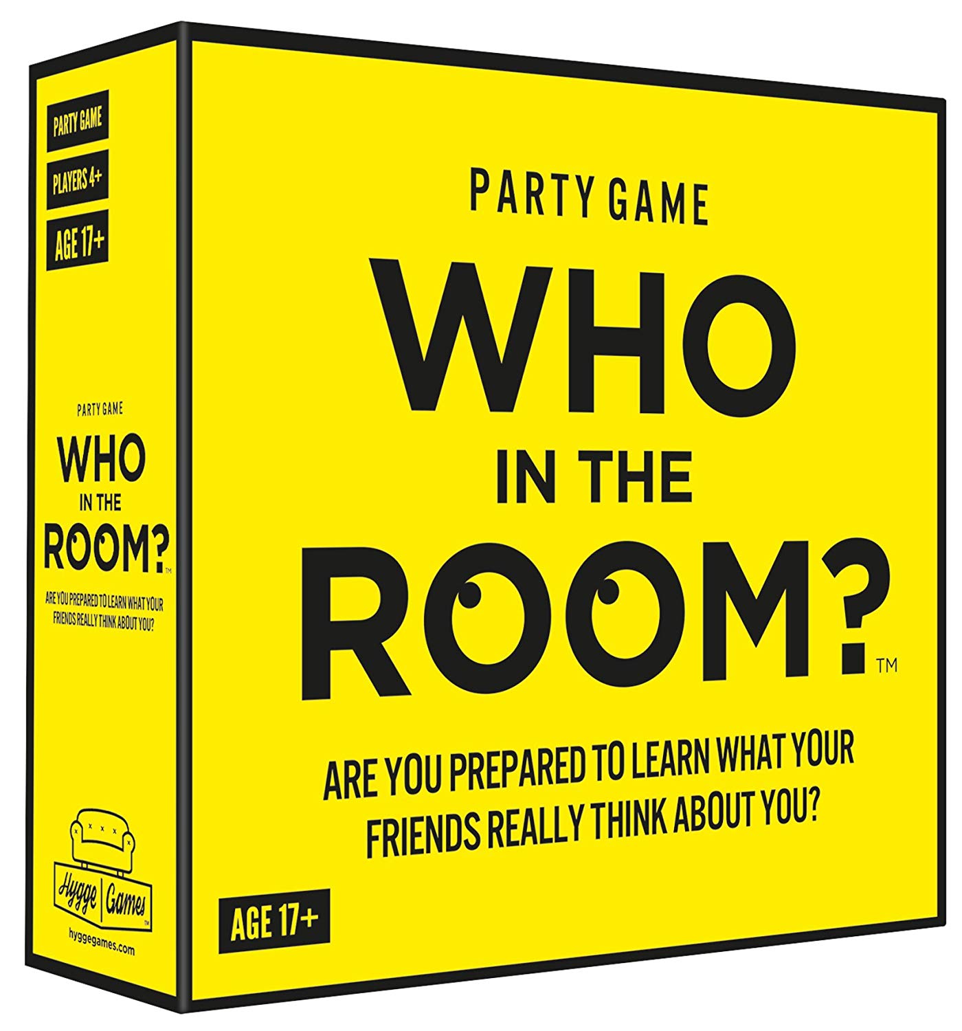 Who in the room? 21033 "Are You Prepared to Learn What Your Friends Really Think About You? Card Game, Yellow