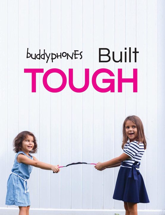 Explore Foldable Volume Limiting Kids Headphones | Built in Headphone Splitter and In Line Mic | For Tablets and Computers | Pink - Image 2