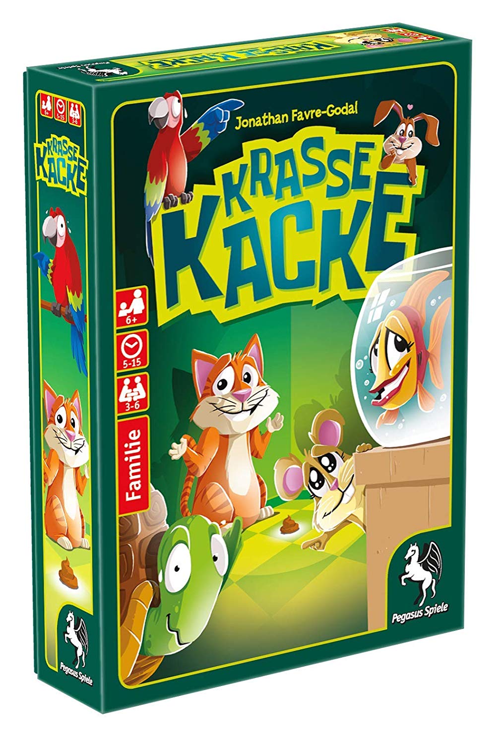 Pegasus Spiele - Krasse Kacke (Empfohlen Spiel des Jahres 2019), Colourful, 20016G, Multicoloured, Small