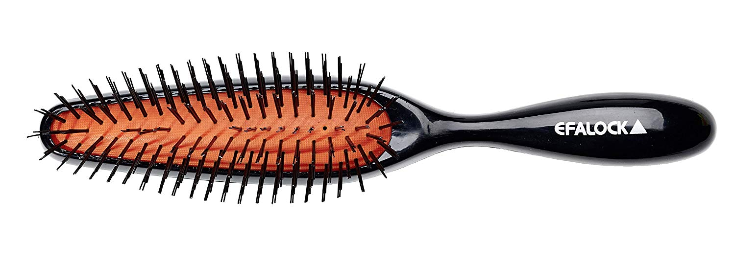 Efalock Pneumatic Brush 6-Rows, Pack of 1 (1 x 1 Item), schwarz, 6-reihig