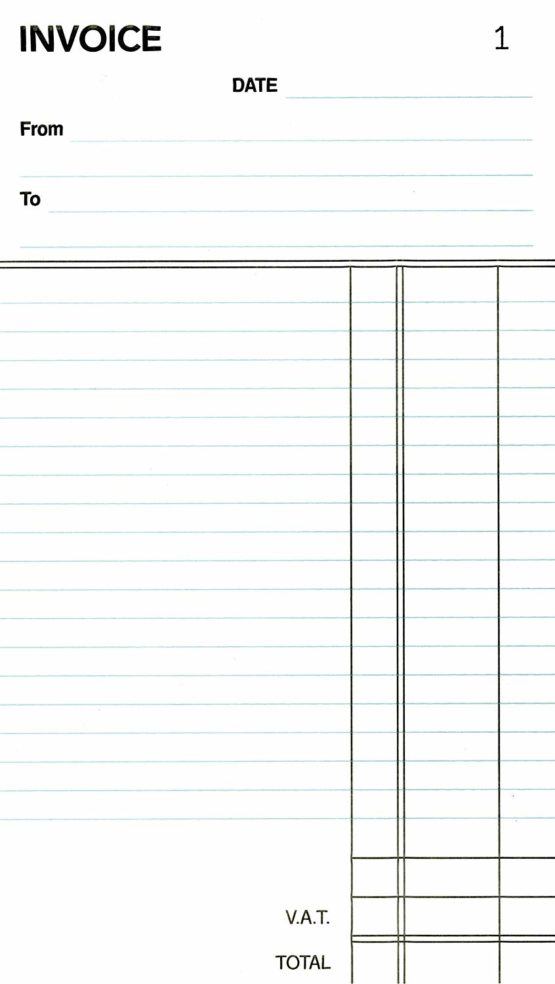 Silvine Duplicate Invoice Book - Numbered 1-100 with index sheet (210 x 127mm) - Image 2