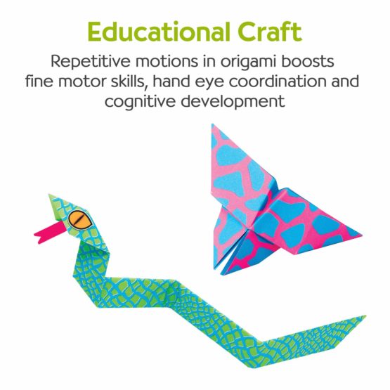 Creativity for Kids F901795 West Design Junior Selection Neon Origami Large Kit, Multi-Color - Image 4