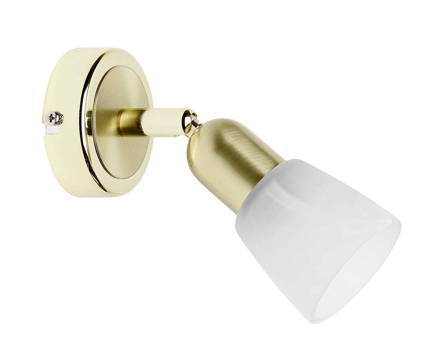 Brilliant Sofia 55310/18 Wall Spotlight Brass/Alabaster, Brass White