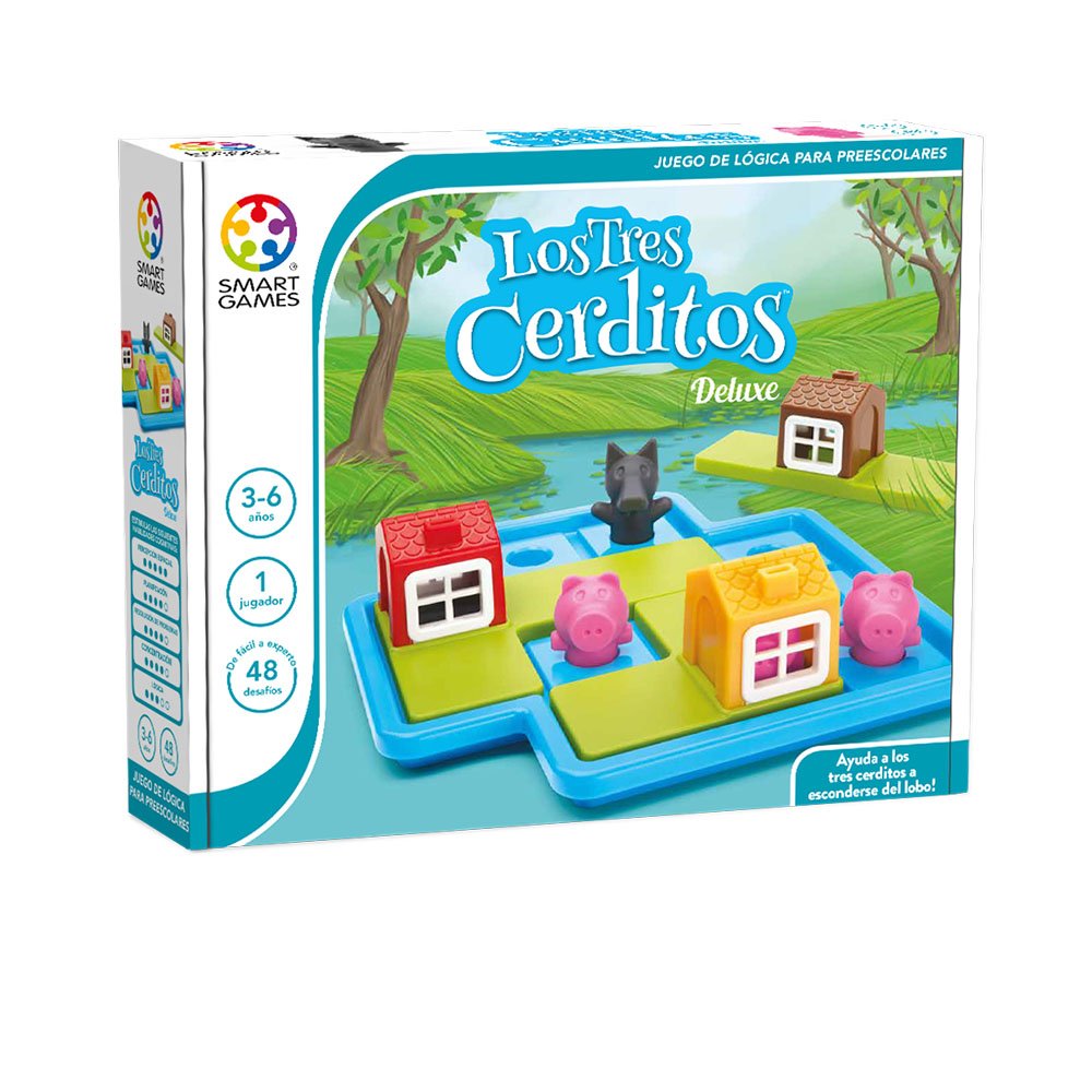 Smart Games - The Three Little Pigs, Multicoloured, Miscelanea