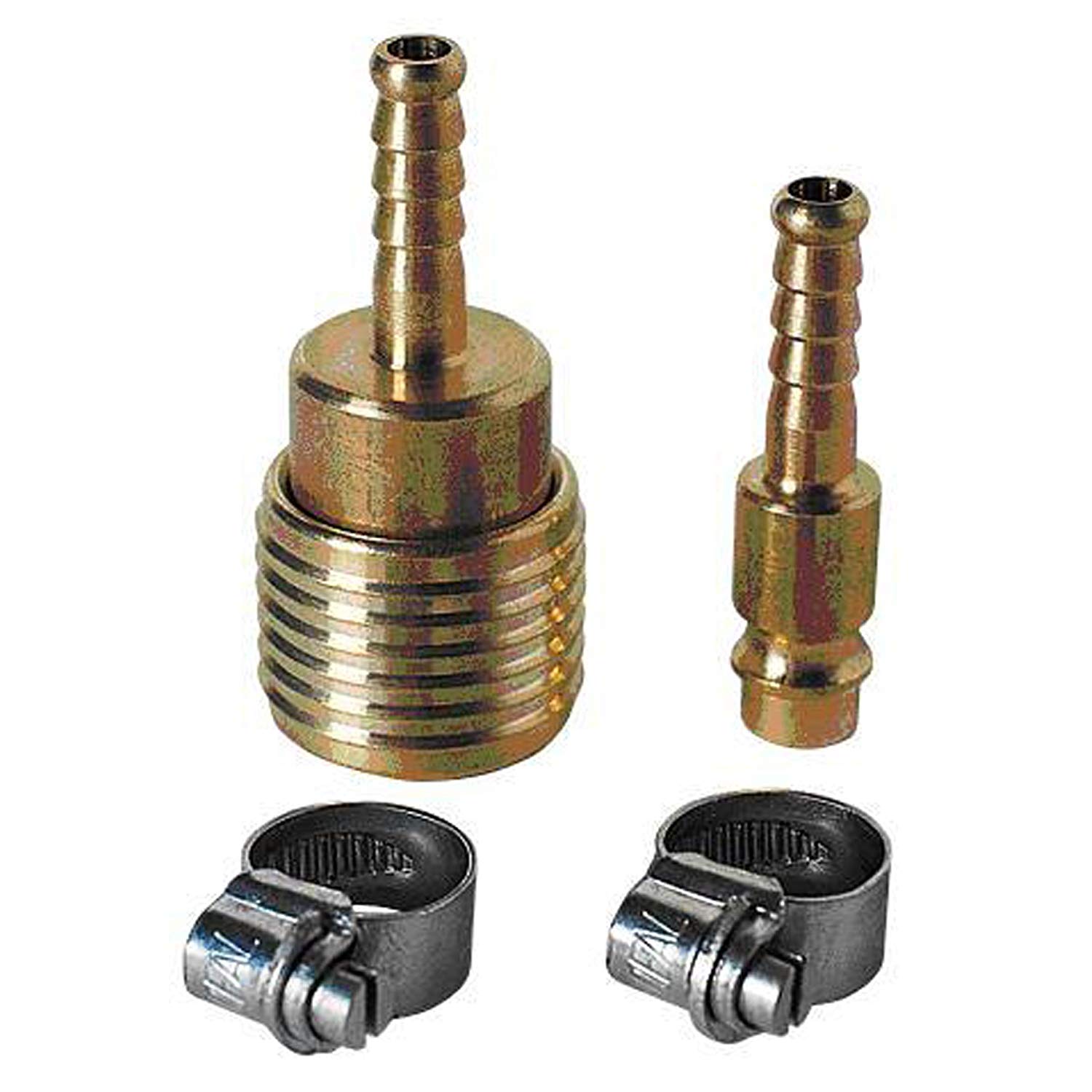 Einhell Hose Connector Set for Compressor Diameter 6 mm, Gold, Small