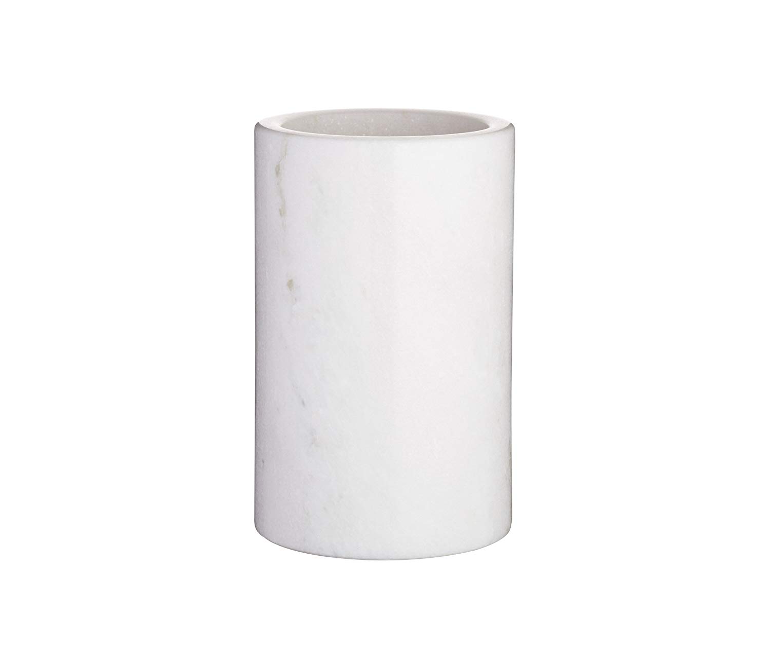 Artesà Marble Wine Cooler, Premium Natural Stone Drinkware /Bottle Holder, Chiller For Wine,White,12 x 12 x 19 cm