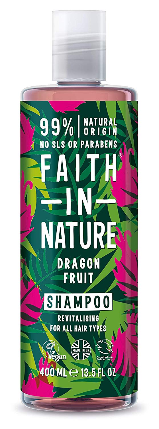 Faith In Nature Natural Dragon Fruit Shampoo, Revitalising for Oily Hair & Scalp, Vegan & Cruelty Free, No SLS - Image 2