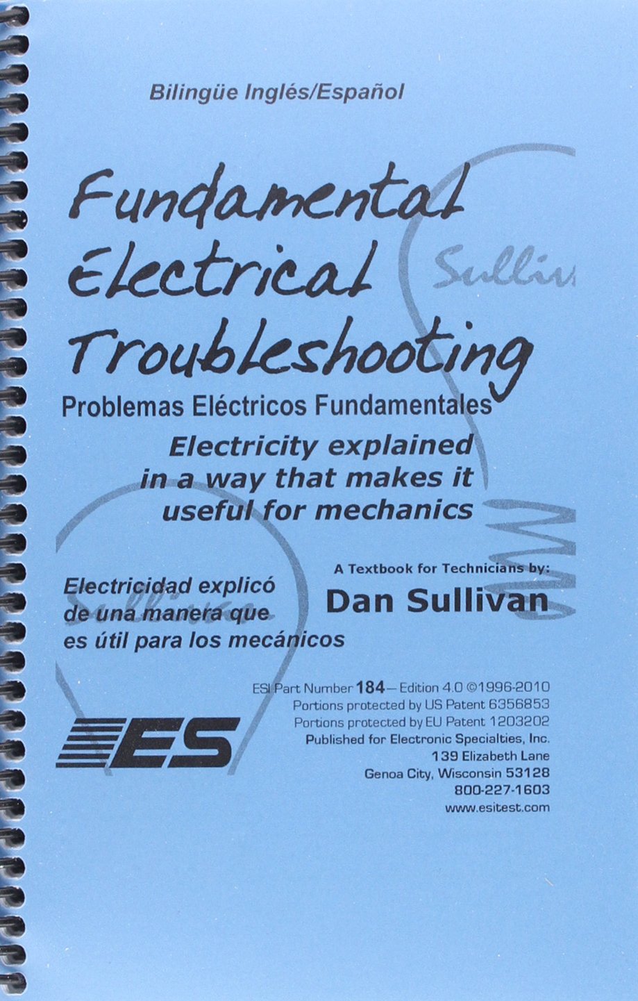 ESI ELECTRONIC SPECIALTIES 184 Fundamental Electrical Troubleshooting Guide, Blue, 103.5 cubic inches
