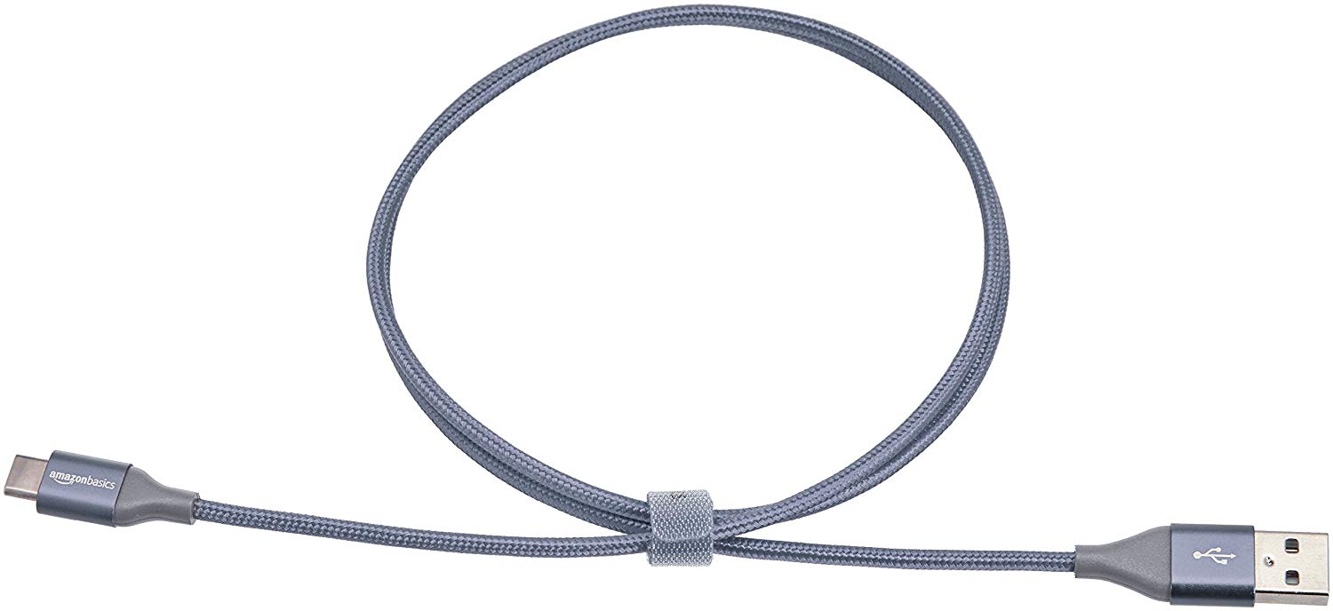 Amazon Basics USB-C to USB-A 2.0 Fast Charger Cable, Nylon Braided Cord, 480Mbps Speed, USB-IF Certified - Image 4