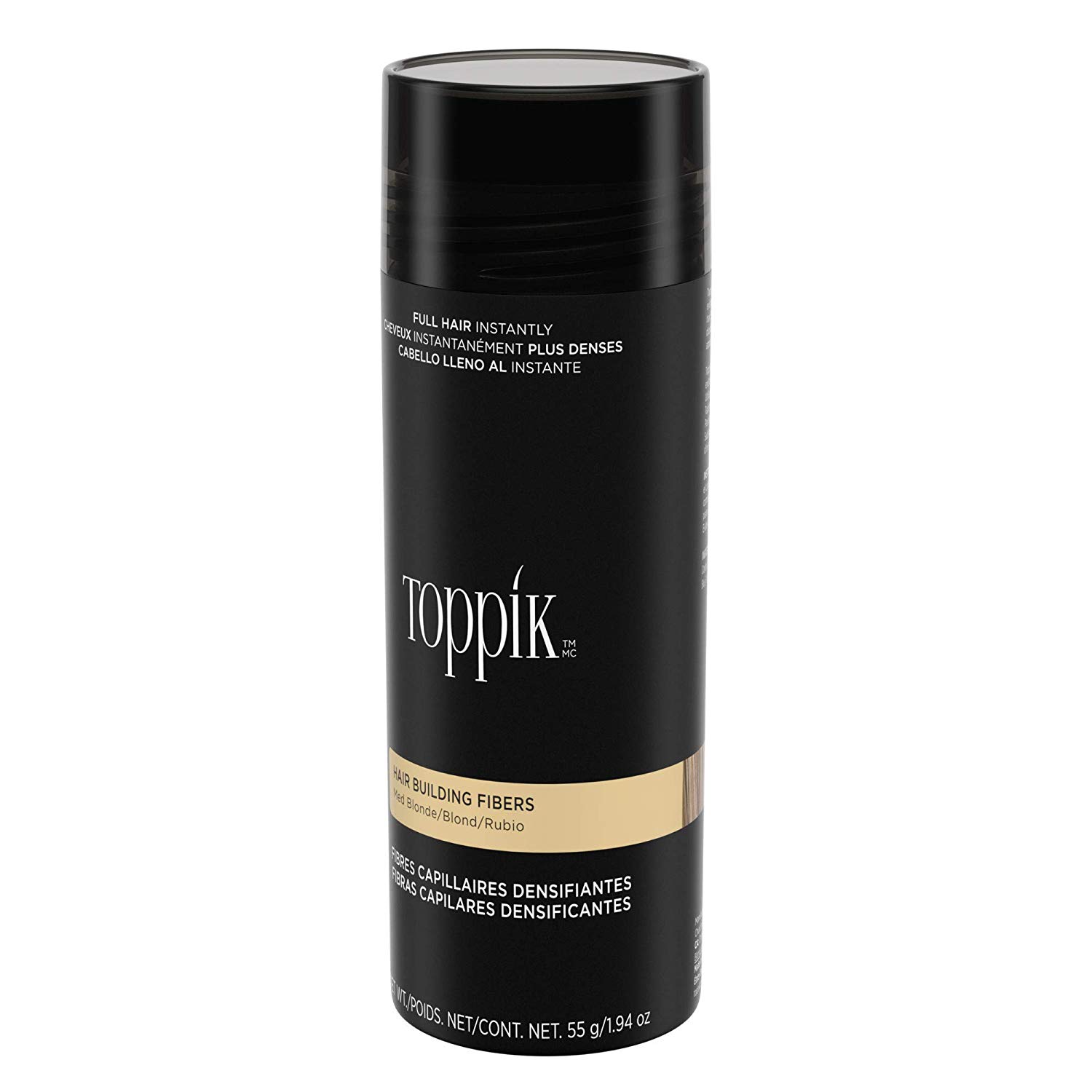 Toppik Hair Building Fibres Powder, Medium Blonde, 55g Bottle, for A Thicker-looking Hairline, Crown and Beard - Image 4