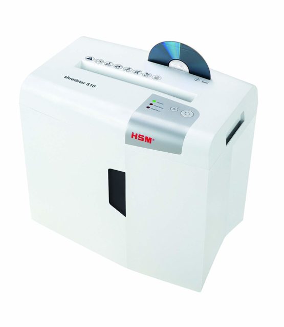 HSM Shredstar S10 Shredder Strip Cut 6 mm White/Silver - Image 3