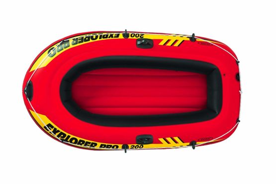 INTEX Bateau Explorer Pro 50 sans Rames, Orange, 137 x 85 x 23 cm