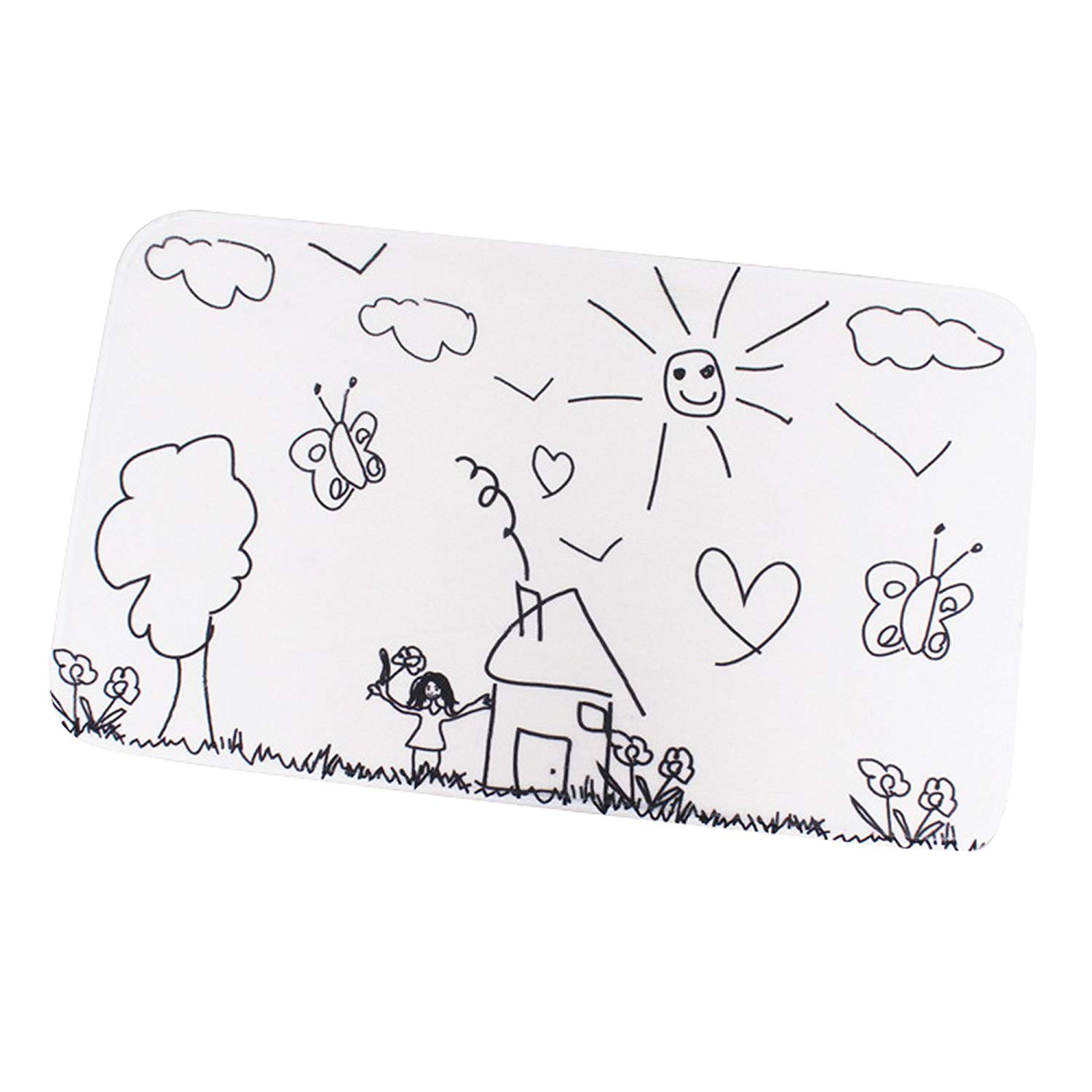 MSV "Kindergarten Bath Mat, Multi-Colour, 45 x 75 cm, 45 x 75 cm (Rectangular)