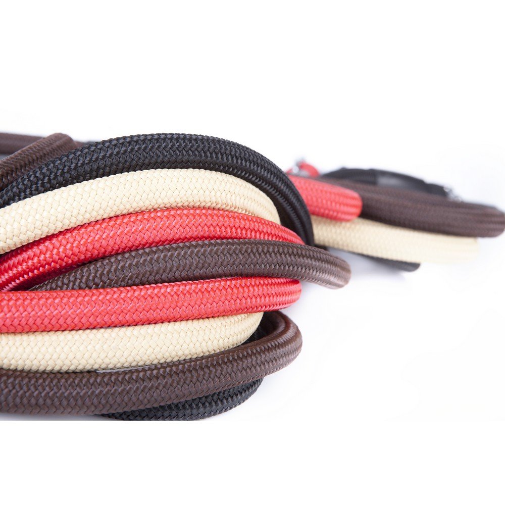 Dingo Black Cord Lead, Handmade Light Leash for Dog in Snake Style 10434, 12 mm x 120 cm - Image 2