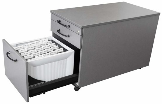 HAN 1905-11, KARAT Suspension file rack. Attractive, exclusive design, holds 35 suspension files, extra strong design, stackable, light-grey - Image 3