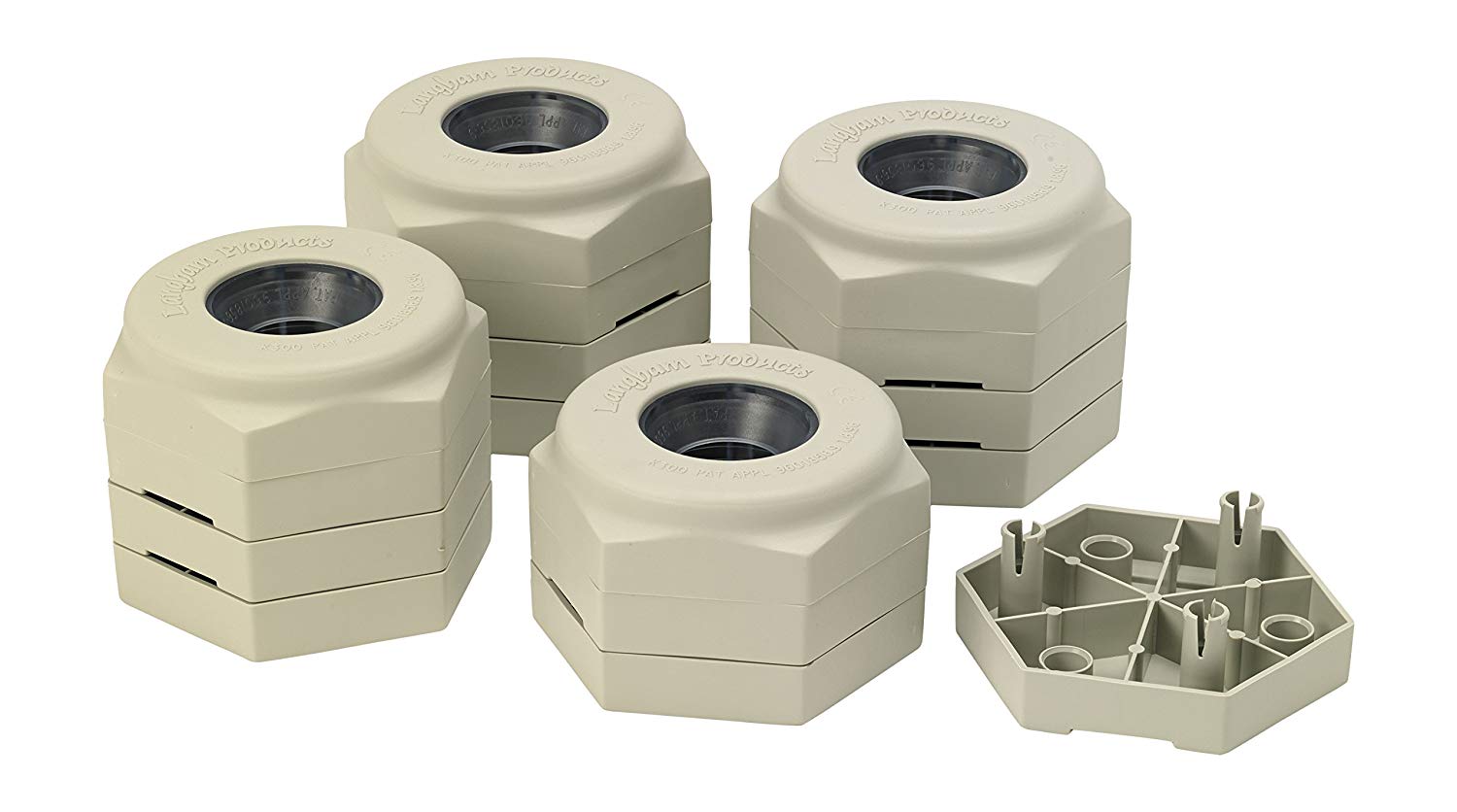 HOMECRAFT LANGHAM 4.3 to 6.5 cm Grip On Height Adjustable Furniture Raisers - Set of 4 (Eligible for VAT relief in the UK) - Image 2