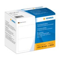 Herma 130 x 40 mm Double Franking Labels (Pack of 1000), White
