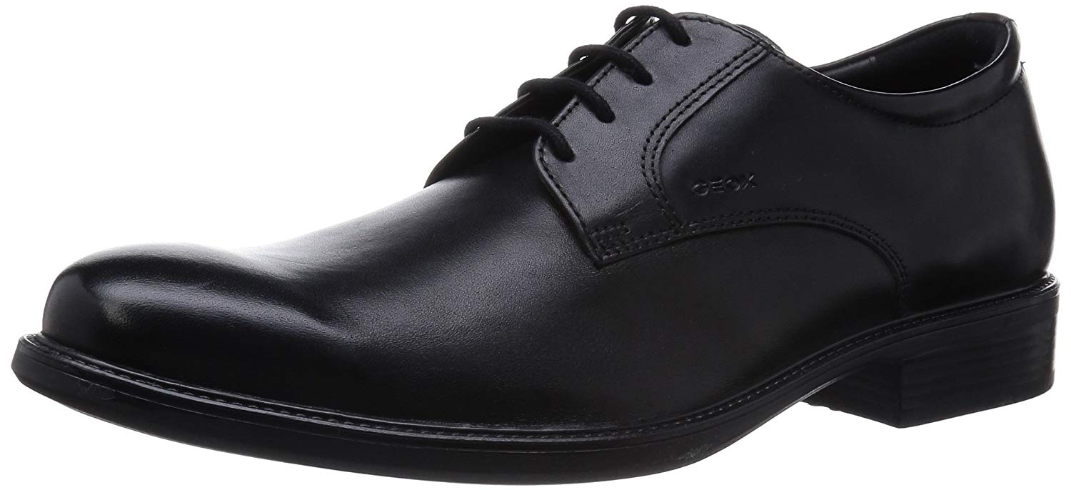 Geox Men's Uomo Carnaby D Derbys, Black, 7 UK