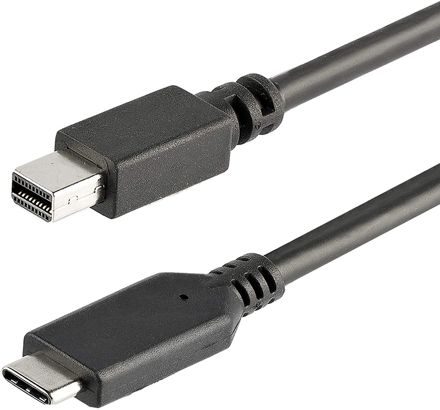 StarTech.com 1m / 3.3ft USB-C to Mini DisplayPort Cable - 4K 60Hz - Black - USB 3.1 Type C to mDP Adapter (CDP2MDPMM1MB)