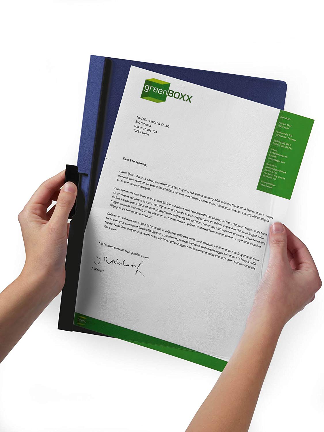Durable DURACLIP 30 A4 Clip Folder, Holds Up to 30 Sheets of A4 Paper, Strong Metal Sprung Clip - Image 3