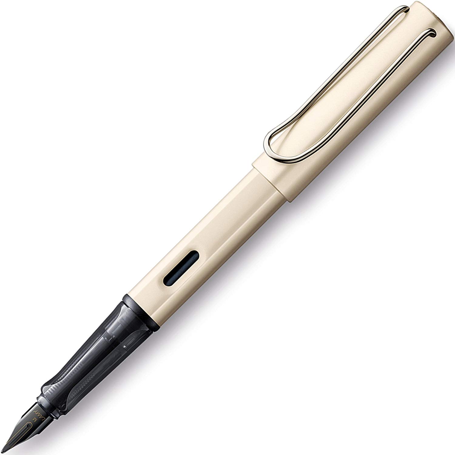 LAMY Lx palladium fountain pen, PVD-coated nib & ergonomic grip, steel nib in size EF, lightweight aluminum body - Image 2