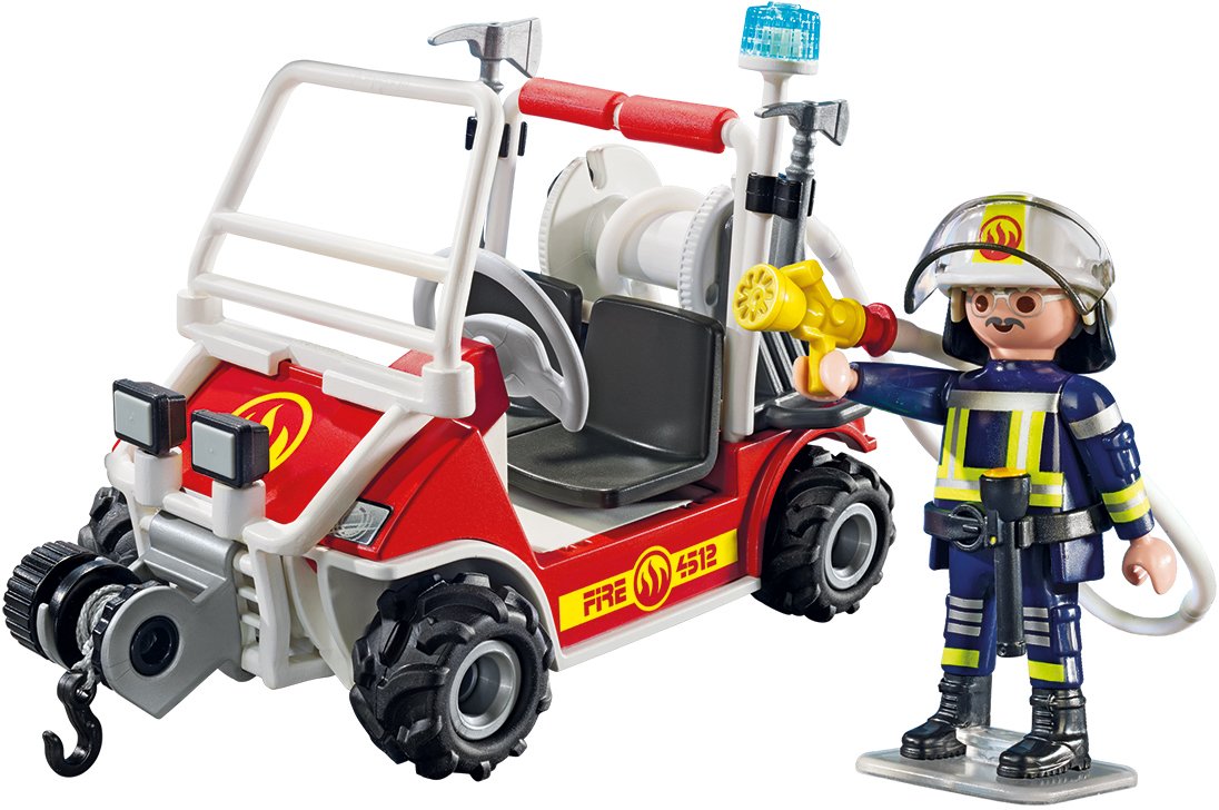Playmobil 5398 City Action Fire Quad, Fun Imaginative Role-Play, PlaySets Suitable for Children Ages 4+, Multicolor - Image 2