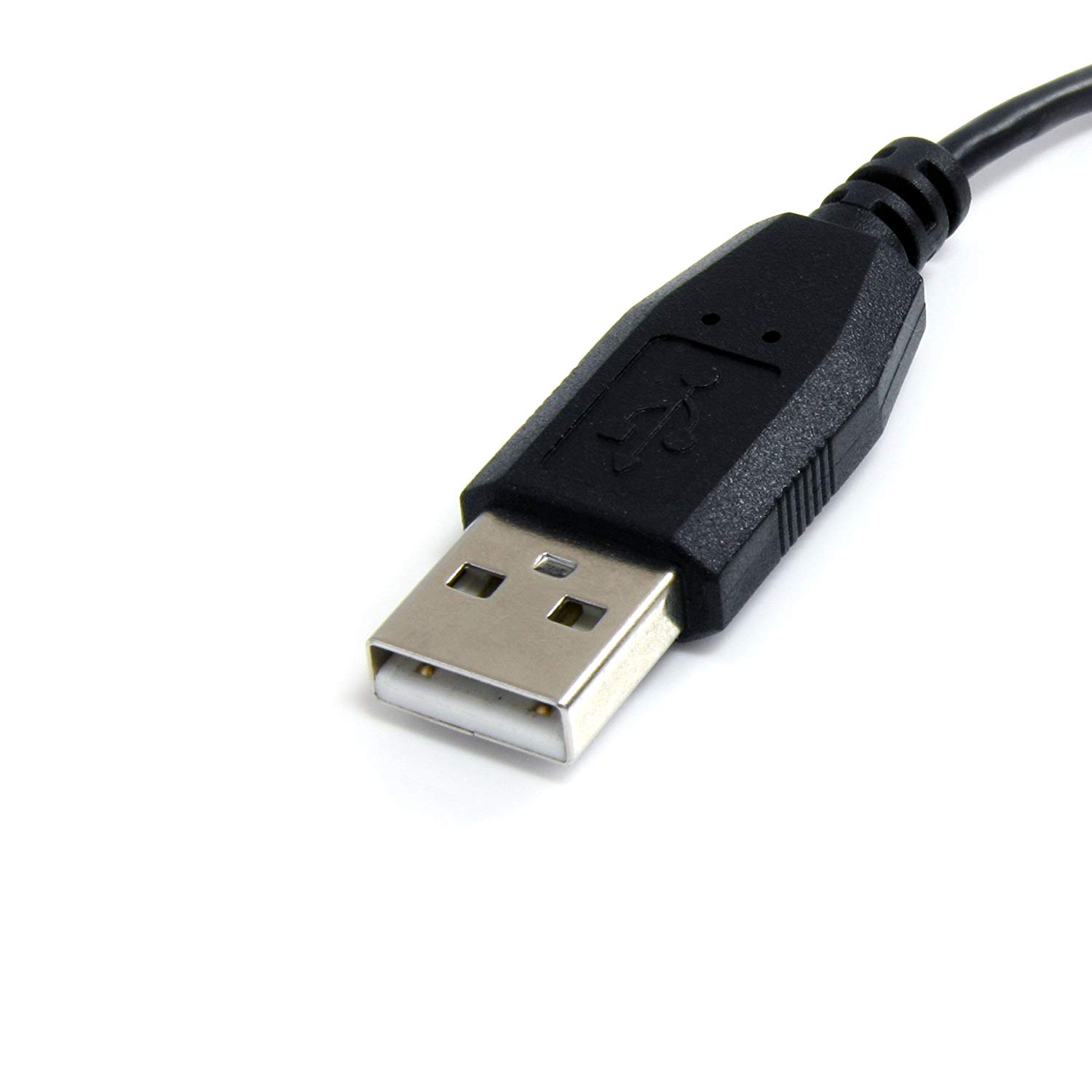 StarTech.com 3 ft / 91cm Micro USB Cable - A to Left Angle Micro B - USB Type A - 90 Degree Micro-USB Type B (M) - Black (UUSBHAUB3LA) - Image 3