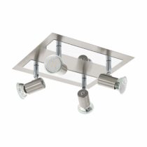 Eglo 90916 Ceiling Spotlight, Metal, GU10, Silver