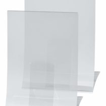 SIGEL TA160 Sign Holder, fold-back, for A4, single-sided presentation, rigid plastic, transparent, 2 pcs.