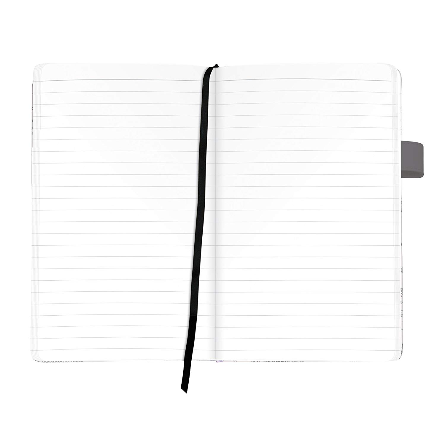 Herlitz A5 My Book Lady Dream Garden Design Hardcover Notebook with Magnetic Closure and Pen Loop, White - Image 2