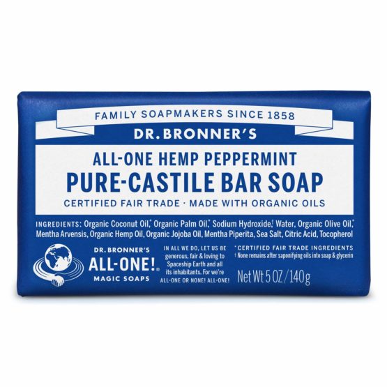 Dr. Bronners - Magic Pure-Castile Bar Soap Organic Peppermint - 5 oz. by DR. BRONNER'S