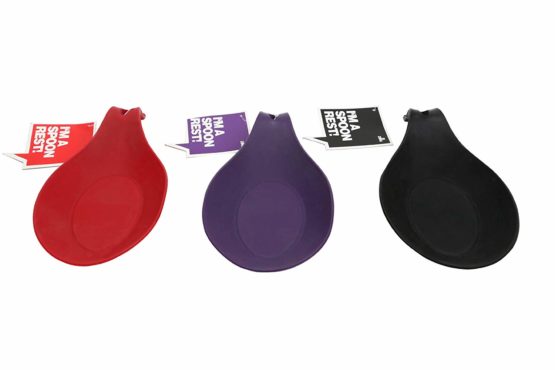 Premier Housewares 804925 Zing Silicone Spoon Rest - Purple , H2 x W24 x D14cm - Image 4