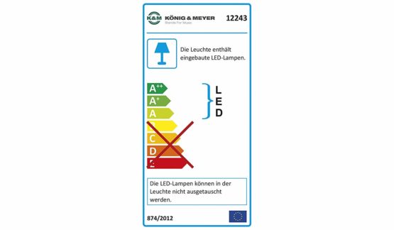 Konig & Meyer Desk lamp 2 LED arms - 12243 - Image 4