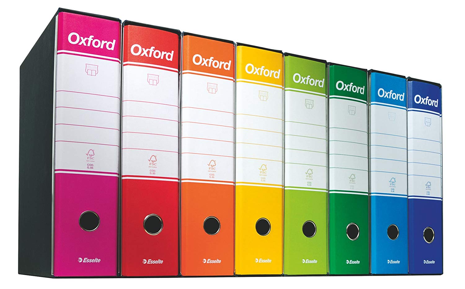 Esselte Oxford Ringbinder with Lever Mechanism and Case Dorso 8 cm Blue - Image 3