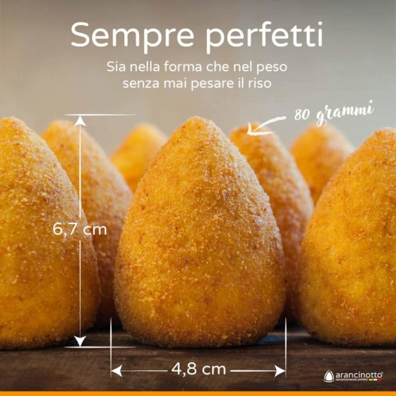 Arancinotto Mini Slim Shape Classic Tip Arancini Mould 80 Grams - Image 4