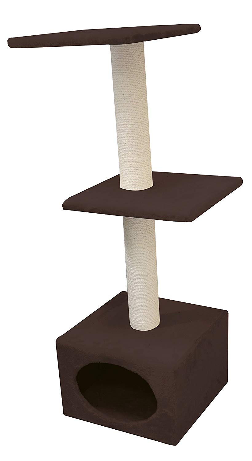 Croci Munich C6020607 Cat Scratching Post 35 x 35 x 106 cm Brown
