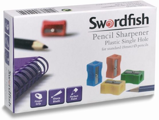 Swordfish 40259 Single Hole Wedge Pencil Sharpeners for 8mm Pencils (Box of 50) - Image 2